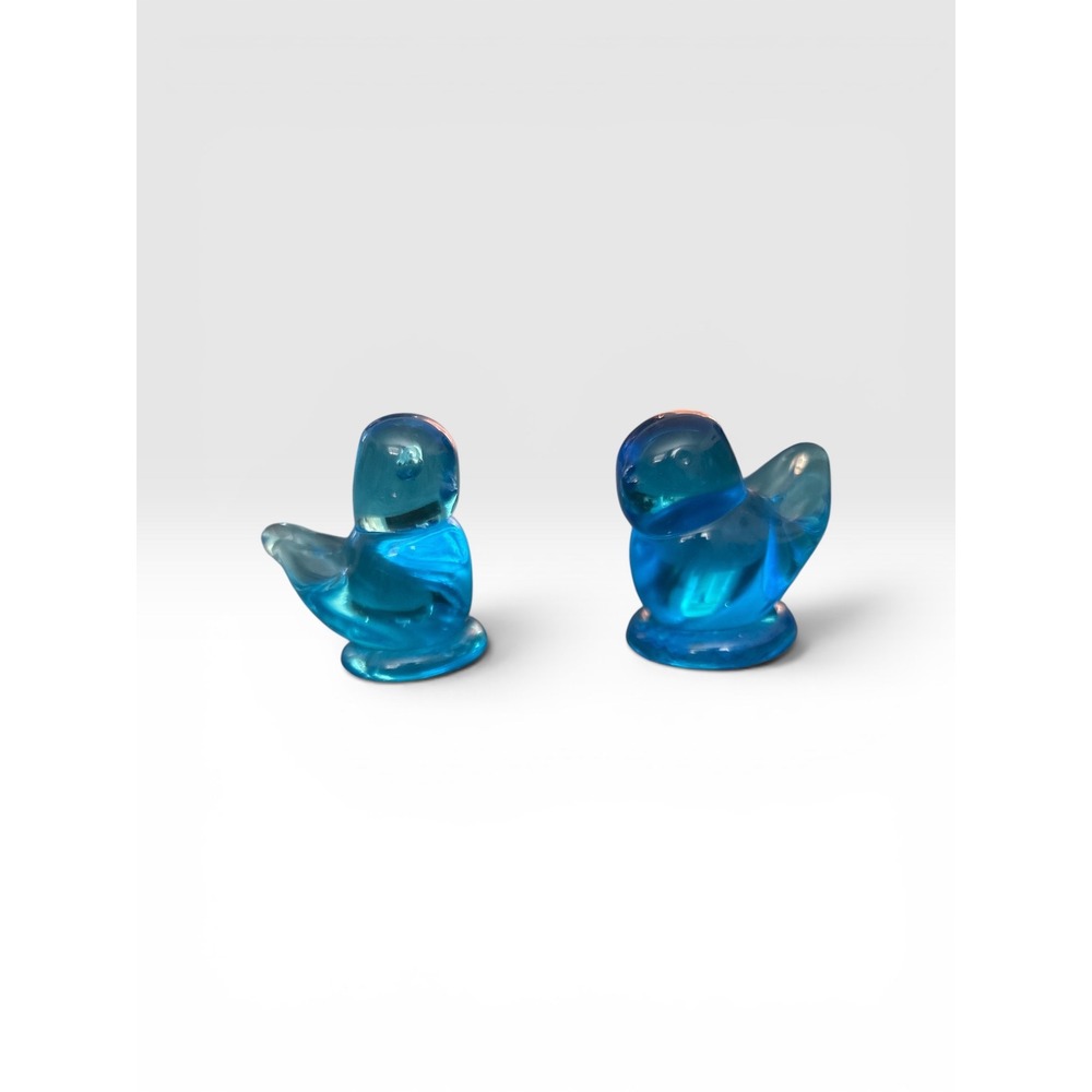 Blue Birds of Happiness little ducklings  (Set of 2) signed